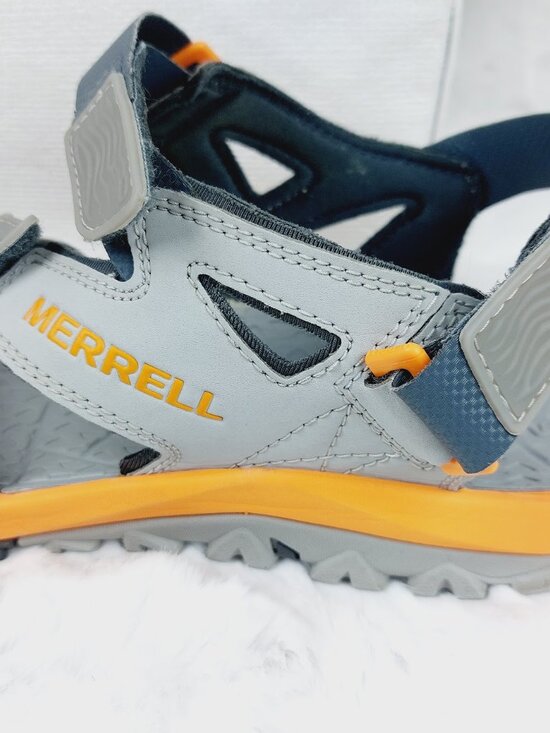 Merrell Men’s Grey Mustard Yellow High Rise Wet Grip Sports Sandals Size US 11 main image 6